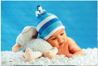 

Akhuratha Wall Poster For Room Cute Adorable Baby Child's Love New Born Infant Kids Toddlers Smiling Paper Print(12 inch X 18 inch, Rolled)