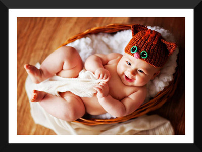 

Aabhaas Wall Poster For Room Cute Adorable Baby Child's Love New Born Infant Kids Toddlers Smiling Paper Print(12 inch X 18 inch, Rolled)