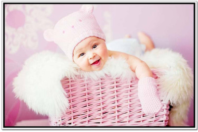 

Aabhaas Wall Poster For Room Cute Adorable Baby Child's Love New Born Infant Kids Toddlers Smiling Paper Print(12 inch X 18 inch, Rolled)