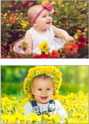 

Aabhaas Wall Poster For Room Cute Adorable Baby Child's Love New Born Infant Kids Toddlers Smiling Paper Print(12 inch X 18 inch, Rolled)