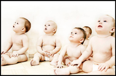 

Akhuratha Wall Poster For Room Cute Adorable Baby Child's Love New Born Infant Kids Toddlers Smiling Paper Print(12 inch X 18 inch, Rolled)
