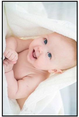 

Akhuratha Wall Poster For Room Cute Adorable Baby Child's Love New Born Infant Kids Toddlers Smiling Paper Print(12 inch X 18 inch, Rolled)