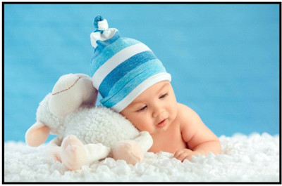 

Aabhaas Wall Poster For Room Cute Adorable Baby Child's Love New Born Infant Kids Toddlers Smiling Paper Print(12 inch X 18 inch, Rolled)