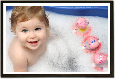 

Aabhaas Wall Poster For Room Cute Adorable Baby Child's Love New Born Infant Kids Toddlers Smiling Paper Print(12 inch X 18 inch, Rolled)
