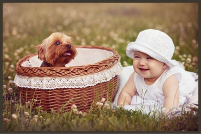 

Aabhaas Wall Poster For Room Cute Adorable Baby Child's Love New Born Infant Kids Toddlers Smiling Paper Print(12 inch X 18 inch, Rolled)