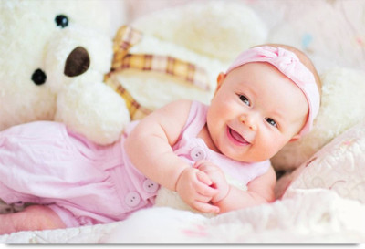 

Aabhaas Wall Poster For Room Cute Adorable Baby Child's Love New Born Infant Kids Toddlers Smiling Paper Print(12 inch X 18 inch, Rolled)