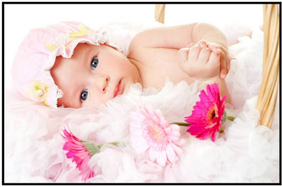

Aabhaas Wall Poster For Room Cute Adorable Baby Child's Love New Born Infant Kids Toddlers Smiling Paper Print(12 inch X 18 inch, Rolled)