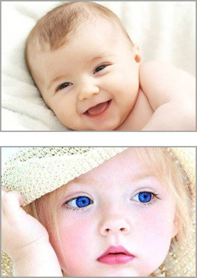 

Akhuratha Wall Poster For Room Cute Adorable Baby Child's Love New Born Infant Kids Toddlers Smiling Paper Print(12 inch X 18 inch, Rolled)