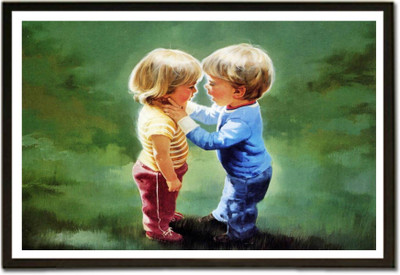 

Aabhaas Wall Poster For Room Cute Adorable Baby Child's Love New Born Infant Kids Toddlers Smiling Paper Print(12 inch X 18 inch, Rolled)