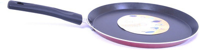 

Macclite Nonstick Dosa Tawa 2.6 mm bottom & Tawa 25 cm diameter(Aluminium, Non-stick), Red