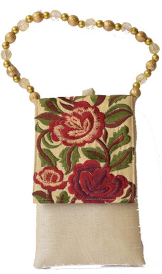 

Mahadev Exports Party Beige Clutch