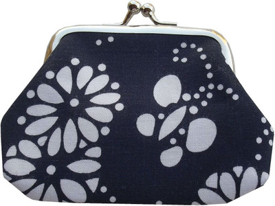 

Ace White Flowers Dark Blue Coin Purse(Blue)