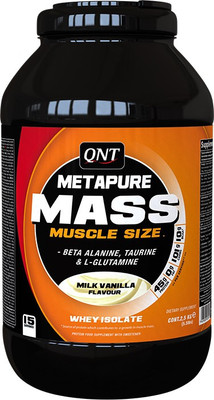 

QNT Metapure Mass Weight Gainers/Mass Gainers(2.5 kg, Milk Vanilla)