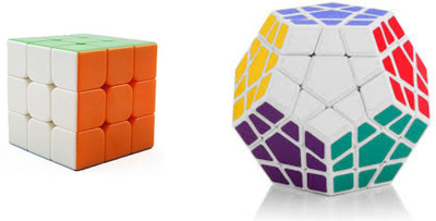 Akrobo 3x3 AND MEGAMIX RUBIC CUBE COMBO SET(2 Pieces)