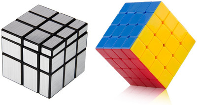 

Emob Magic Rubik Silver Mirror & 4x4 Combo Puzzle Cube Brainstorming Game Toy(2 Pieces)
