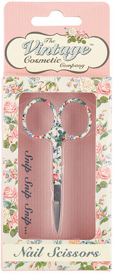 

Vintage Cosmetic Scissors Floral Scissors(Set of 1, Floral Design)