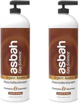 

Asbah Organic Awake Choco Coffee Shampoo Pack Of 2(200 ml)