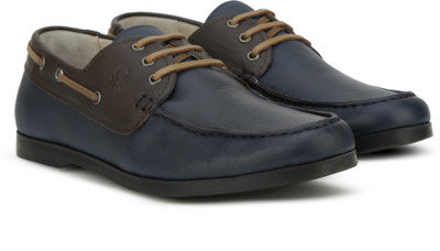 

United Colors of Benetton Boat Shoes For Men(Navy, 902