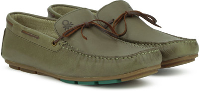 

United Colors of Benetton Loafers For Men(Olive, 902