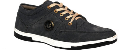 

NYN Men's Black Smart Canvas Casual Shoes Casuals For Men(Black