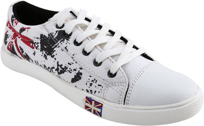 

NYN Men's White Smart Canvas Casual Shoes Casuals For Men(White
