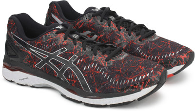 

Asics GEL-KAYANO 23 Running Shoes For Men(Black, Vermilion/black/silver