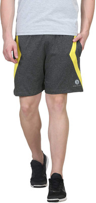 BODYACTIVE Solid Men Silver Basic Shorts