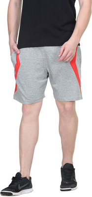 BODYACTIVE Solid Men Grey Basic Shorts