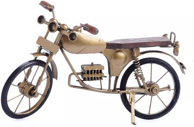

Starstell Multicolor Iron Bike or Cycle Model Showpiece For Home Decor … Decorative Showpiece - 20 cm(Iron, Gold)