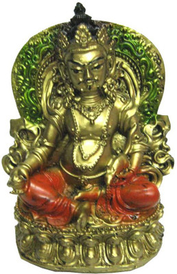 

estore VASTU FENG SHUI LORD KUBER FOR HEALTH WEALTH AND PROTECTION Decorative Showpiece - 13 cm(Polyresin, Multicolor)