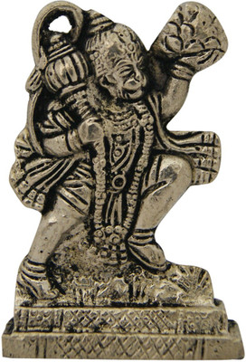 

DivyaMantra Hindu God Hanuman Idol Sculpture Statue Murti Decorative Showpiece - 6.5 cm(Alloy, Yellow)