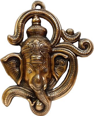 

FABZONE Wall Hanging Antique Lord Ganesha OM Statue Hindu Dev Ganpati and Siddhivinayak God Sculputer Handicraft Idol Diwali Decorative Spiritual Puja Vastu Showpiece Figurine - Religious Pooja Gift Item & Murti for Mandir / Temple / Home / Office Decorat