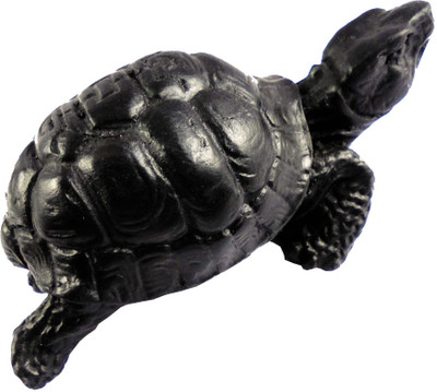 

estore VASTU FENG SHUI TORTOISE FOR LONGIVITY, WEALTH AND SUCCESS Decorative Showpiece - 4 cm(Polyresin, Black)