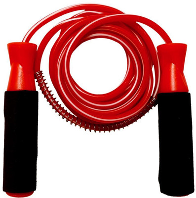 

HAWKISH FOAM HANDLE RED SKIPPING WITH WHITE LINING ROPE FOR WARM UP AND FITNESS EXERCISE (COLOR MAY VARY) Freestyle Skipping Rope(Red, Length: 274 cm)