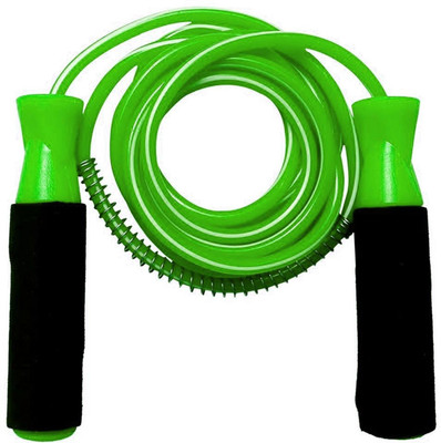 

HAWKISH FOAM HANDLE GREEN SKIPPING WITH WHITE LINING ROPE FOR WARM UP AND FITNESS EXERCISE (COLOR MAY VARY) Freestyle Skipping Rope(Green, Length: 274 cm)