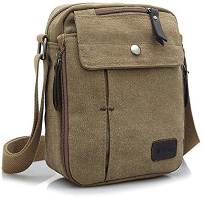 

Goatter Boys & Girls Formal Beige Genuine Leather Messenger Bag