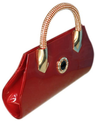 

Rapidcostore Girls Casual Red PU Hand-held Bag