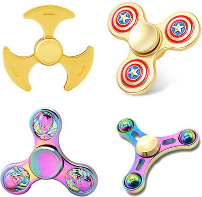 

Elios Fidget Spinner Combo Pack of 4 (MultiColor)(Multicolor)