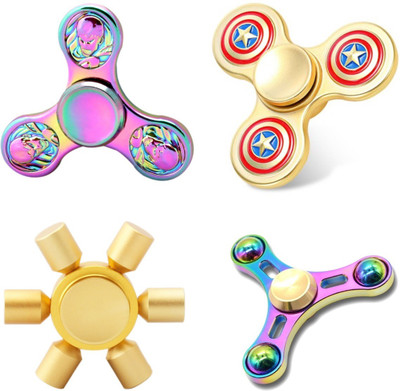 

Elios Fidget Spinner Rainbow Multicolor Combo Pack of 4(Multicolor)