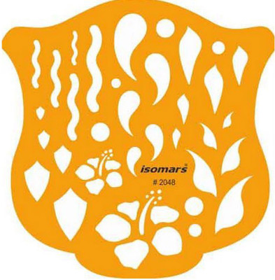 

Isomars 2048 Jewel Shapes Paisley Circles Leaves Design Drawing Drafting Stencil(Pack of 1, Laser Cut & Engraved)