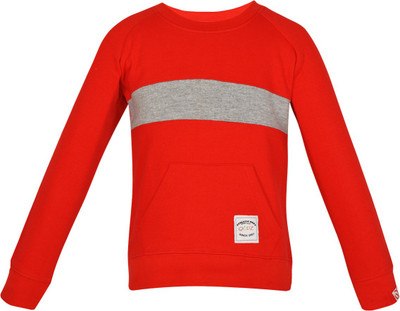 

Gkidz Full Sleeve Solid Boys Sweatshirt, Red