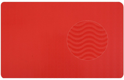 E-Retailer Rectangular Pack of 6 Table Placemat(Red, PVC)