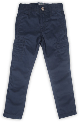 

Indian Terrain Regular Fit Boys Dark Blue Trousers, Navy