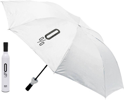 

Style Homez Fashionable Wine Bottle White 110 cm Travel Umbrella Umbrella(White)