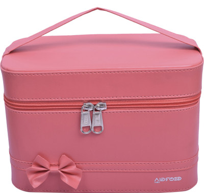 

GeorgiaUsa GeogiaUSA Smart Collection of Cosmetic Bags makeup and jewellery Vanity Box(Peach)
