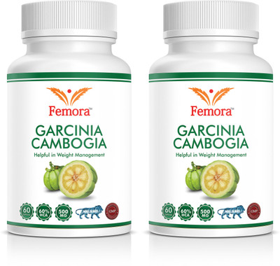 

Femora Pure Garcinia Cambogia 500Mg 60 100% Veg Capsules Pack of 1 Natural & Pure Maximum Potency(2)