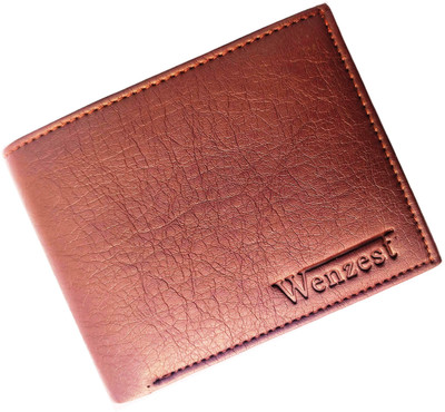 

Wenzest Boys Brown Artificial Leather Wallet(10 Card Slots)