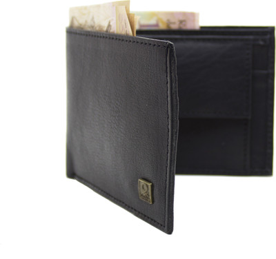 

Nietz Men Black Genuine Leather Wallet(4 Card Slots)
