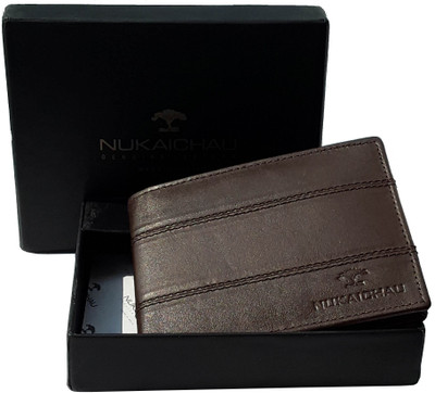 

NUKAICHAU Men Brown Genuine Leather Wallet(8 Card Slots), 36 card brn 8
