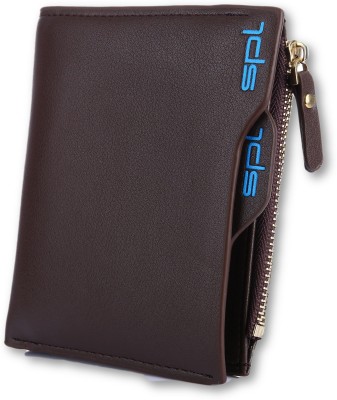 SPL Men Brown Artificial Leather Wallet(7 Card Slots)